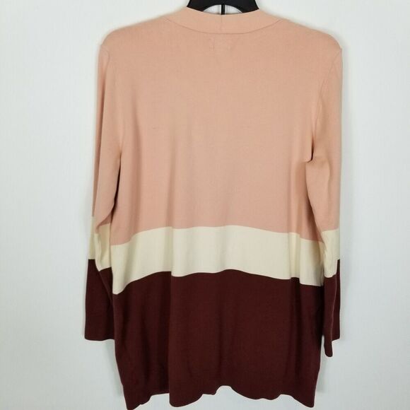 Duluth Trading Women's Shiftless Cardigan Sweater Sz 2XL Colorblock Cotton Blend - Picture 4 of 5